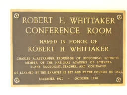 Robert H. Whittaker Memorial Plaque