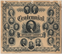 Dwight Company Centennial Advertising Certificate, 1876