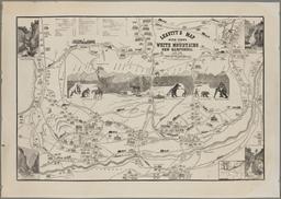 Leavitt's Map with Views of the White Mountains, New Hampshire