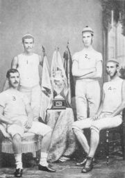 Crew (men's), 1879 eight-oars, group photograph