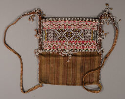 Woven and beaded backpack