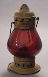 Parade Lantern with Red Glass Globe