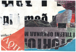 Kolsstadir Collages 17, 'TILEFNI' Fifth in a Series of Seven 15 cm x 10 cm