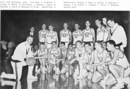 Basketball (men's), 1963 team, group photograph