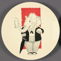 Republican Elephant Plate, ca. 1956