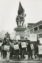 Students protest for peace in Soldier's Square