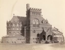 University Library (built 1890, Furness, Evans &  Co., architect; now Anne and Jerome Fisher Fine Arts Library), exterior