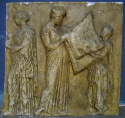 Parthenon frieze, East V, figs. 33-35