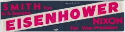 Eisenhower, Nixon, and Smith Bumper Sticker