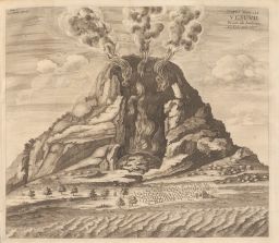 Mundus Subterraneus, 3rd edition: Mount Vesuvius in eruption