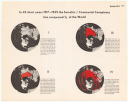 In 42 short years 1917-1959 the Socialist/Communist Conspiracy has conquered 1/3 of the World 