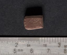 Red slate rough bead reject manufacturing debris