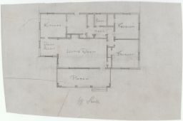 1/8 Scale Sketch of House Interior
