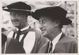 Sir Eric Ashby (left) and Adlai Ewing Stevenson II at Centennial celebration