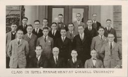 Group Portrait of Cornell University Hotel Management Class