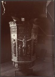 Ancient pulpit. Nat[ional] Museum, Reykjavík 