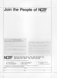 Leonard Matlovich for Join the People of NGTF campaign