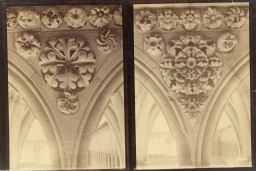 Mont Saint-Michel Abbey, Cloisters. Detail      