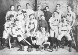 Baseball, ca. 1888 University team, group photograph