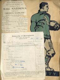 John Rider Wallis, Wharton, Class of 1910, scrapbook, souvenirs of student life