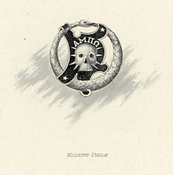 Alpha Mu Pi Omega fraternity, insignia, 1902