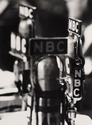 Microphones at NBC during Election Night