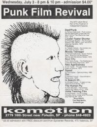 Club Komotion, 1985 July 03 to 1985 July 08