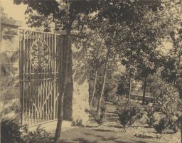 S. Forry Laucks Residence - Gate with Trees