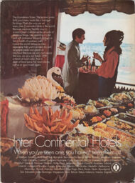 Inter-Continental Hotels advertisement: "The chandeliers flicker..."