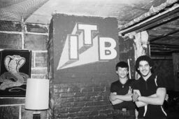Two unidentified men at the I.T.B. Clubhouse