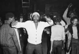 King dancing at Harlem World