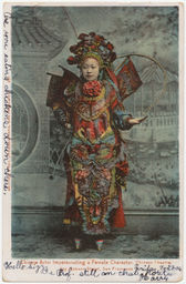 Chinese Actor impersonating a female character, Chinese Theatre, 623 Jackson Street, San Francisco