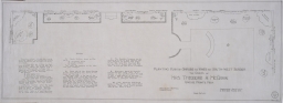 Planting plan of shrubs and vines for south-west border for Mrs. Theodore A. McGraw house and garden