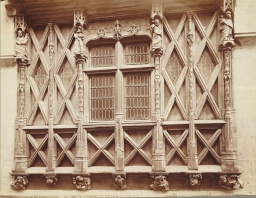 Le Mans. Ancient House Reputed to Have Been Owned by Queen Bérengère, Window Detail 