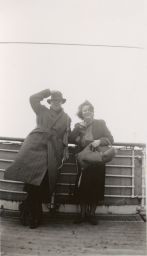 Snapshot of Wyndham Lewis and a Woman ca. 1939