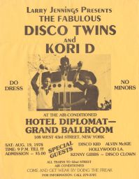 Hotel Diplomat Grand Ballroom, August 19, 1978