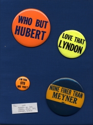 Democratic Presidential Contender Buttons, ca. 1960