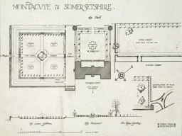 Plans for Montacute House Park, Somersetshire 