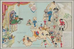 Mapa Humoristico da Europa em 1953