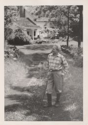 Clarence Stein at 1000 years (caption on back of photo).