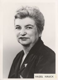 Photograph of Hazel Marie Hauck, professor of food and nutrition.