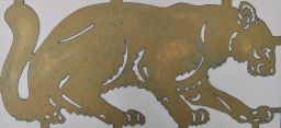 Stencil for Texas mural (cougar)