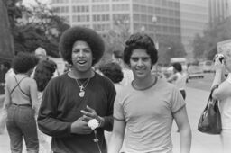 Anthony and an unidentified student on a South Bronx High School trip to Washington, D.C.