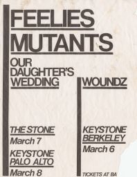 Keystone Berkeley, The Stone, & Keystone Palo Alto, circa 1982 March 6 to March 8