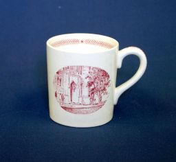 Wedgwood china (University of Pennsylvania Bicentennial, 1940), demitasse cup, "The Christian Association"