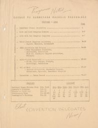 Program Notes, American Jewish Congress, February, 1948