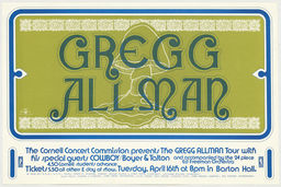 The Gregg Allman Tour, Cornell poster