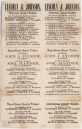 National Union Ticket: Lincoln & Johnson