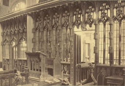 Untitled (Interior with choir screen, unidentified English church)      