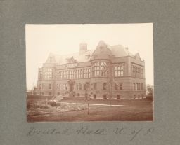 Dental Hall (built 1896, Edgar M. Seeler, architect; now Hayden Hall), exterior